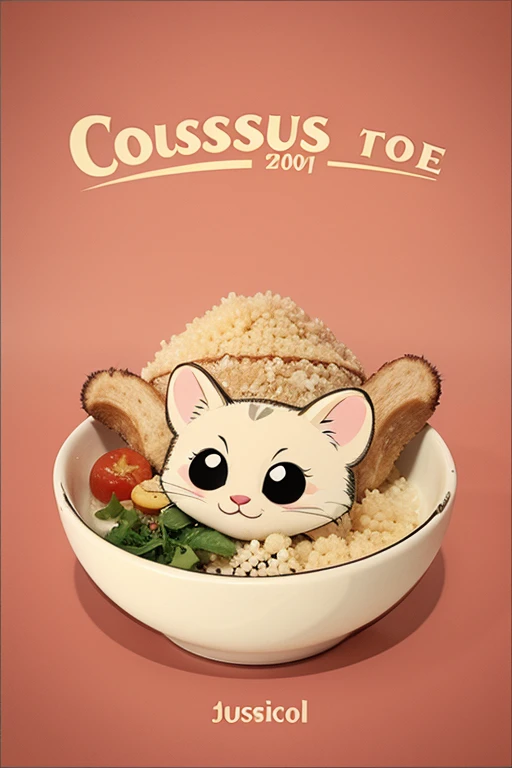 couscous animal, cartoon style