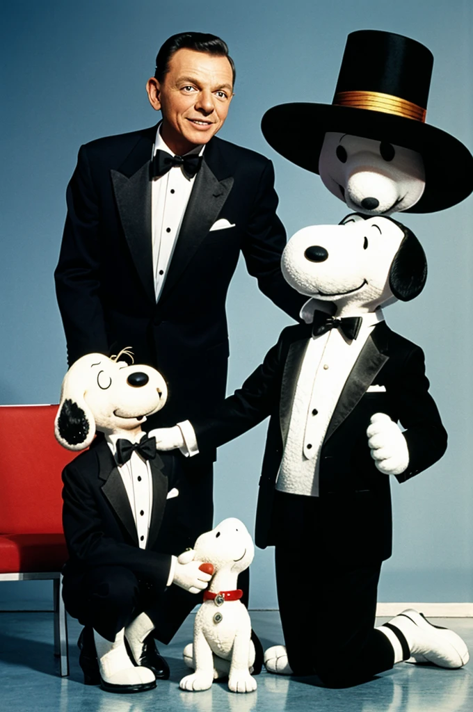 Frank Sinatra con Snoopy