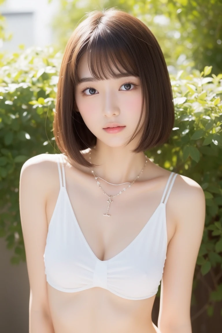 Woman wearing a white shirt and necklace, Beautiful Japanese girl face, Girl cute beautiful face, Beautiful Asian Faces, Beautiful feminine face, Beautiful and delicate face, Cute natural anime face, Beautiful woman face, Sexy short skirt, Micro Bikini