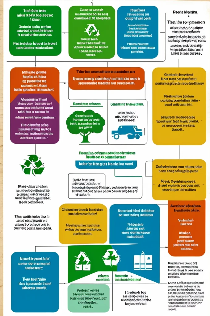 Create a poster of possible resolution against waste management in general. I could be in water, air or solid waste. Not required though encouraged, to include the waste issue in the output.