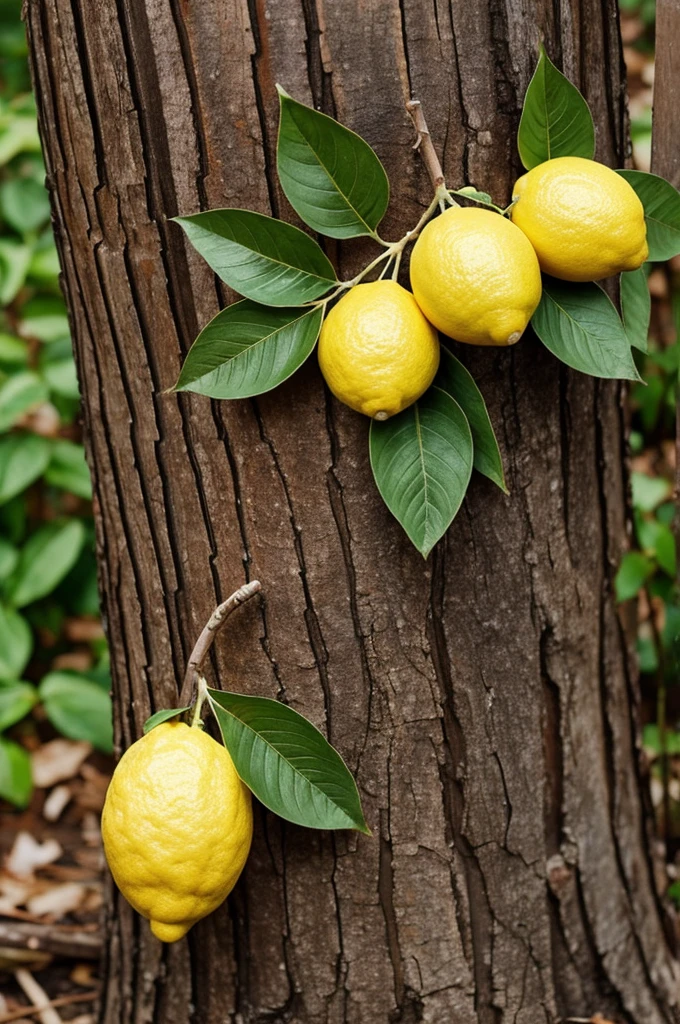 Photograph of a Lemon Beebrush showing its leaves and a tree stump nearby