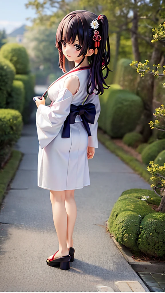 High-detail images Japanese style cute girl Full Body Shot front