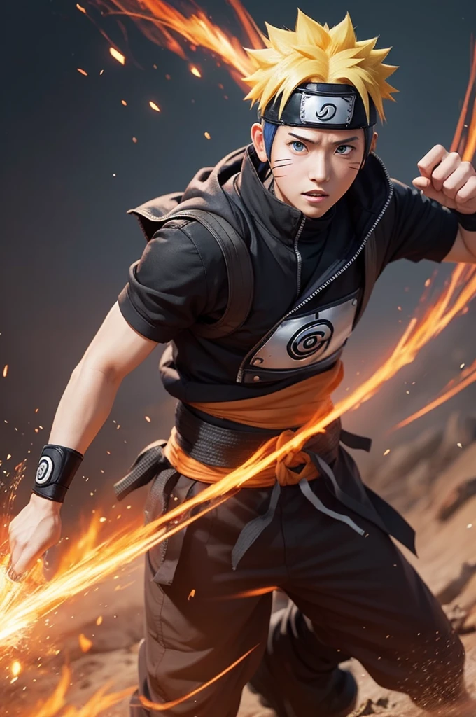 Create the image of Naruto in real life