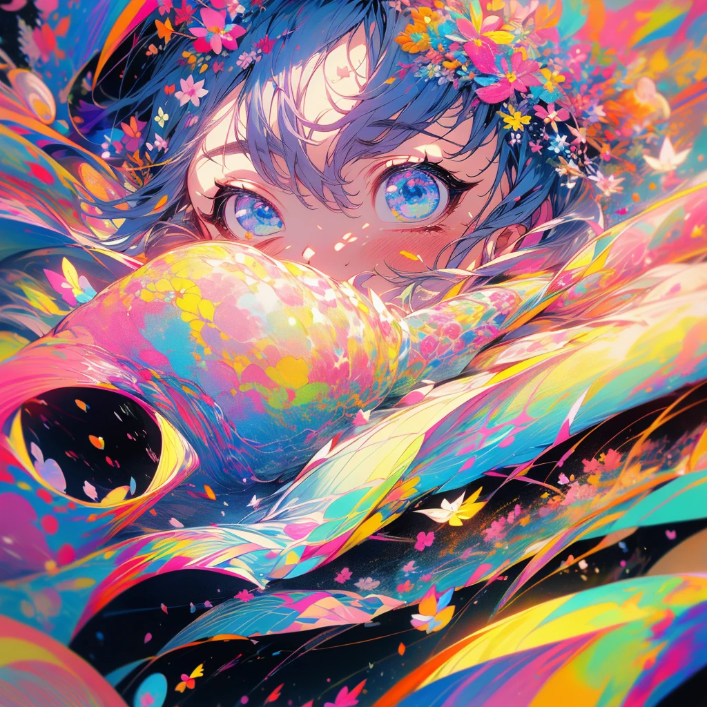 (Beautiful and aesthetic:1.2)、(1 Girl:1.3)、(Colorful hair in black and pink:1.2)、White and pinkのカラフルなドレスを着ている、Cosmoiracle、God Bless、A mysterious, soft wind blows across the autumn sky、Cosmosのflower々began to shake all at once.。White and pink、そして淡い紫のflower弁が風に乗って踊る中、flower嫁は静かに歩みを進めていた。Her pure white wedding dress、まるで一面のCosmos畑と溶け合うように、It accentuated its beauty。
flowerびらが舞い散る中、彼女の髪には小さなCosmosのflower冠が輝いていた。It's as if the goddess of autumn has descended、The appearance is fantastic、It stole the hearts of all who saw it.。Every time she walks、Cosmosのflower々whispered to her、It was as if they were playing a song of blessing.。
In a quiet garden、Cosmosのflower畑はまるで無限の愛を象徴するかのように広がっていた。Her every step、flower々with輝きを増し、Every moment around her seems to last forever.、A calm and beautiful time passed.。
秋の陽射しが優しくflower嫁の姿を包み込み、彼女はまさにCosmosの女王のように、She captivated everyone with her beauty and elegance.。The moment filled with love and harmony、Cosmosのflower々with、Her eternal happiness was assured.。