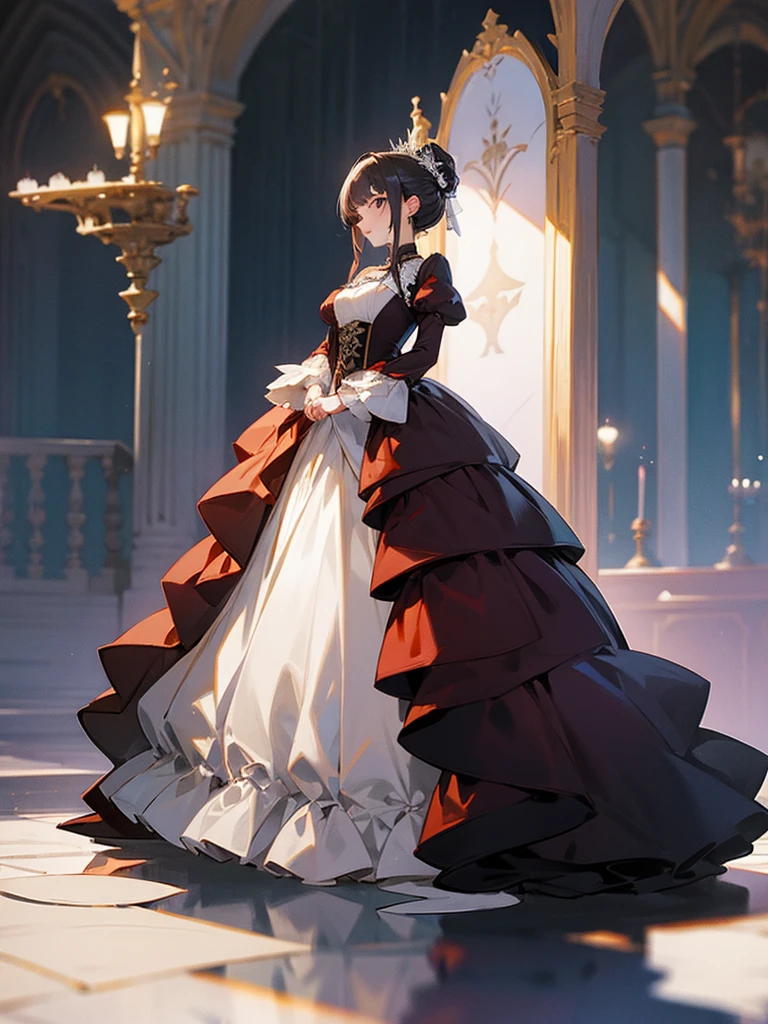 Ball gown, whole height
