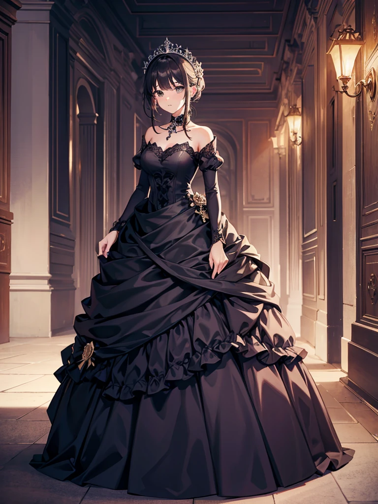 arafed woman in a dress and high heels posing for a picture, cute anime waifu in a nice dress, anime girl wearing a black dress, beautiful anime art, beautiful anime artwork, beautiful character painting, beautiful anime woman, style anime, beautiful anime style, beautiful anime girl, beautiful alluring anime woman, anime full body illustration