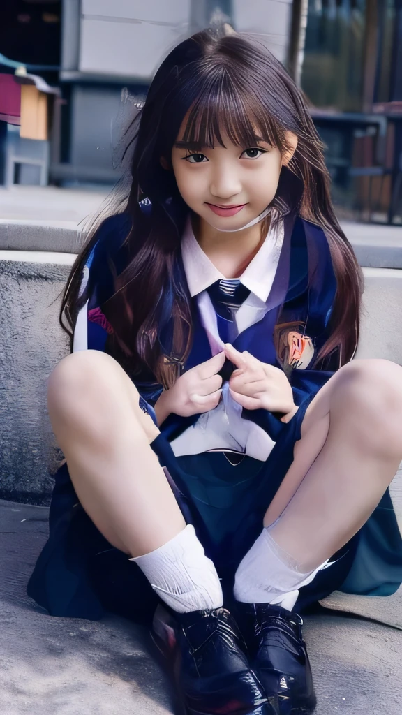 (((((Super cute elementary school student)))))、(((Detailed pussy)))、Both legs、shoes