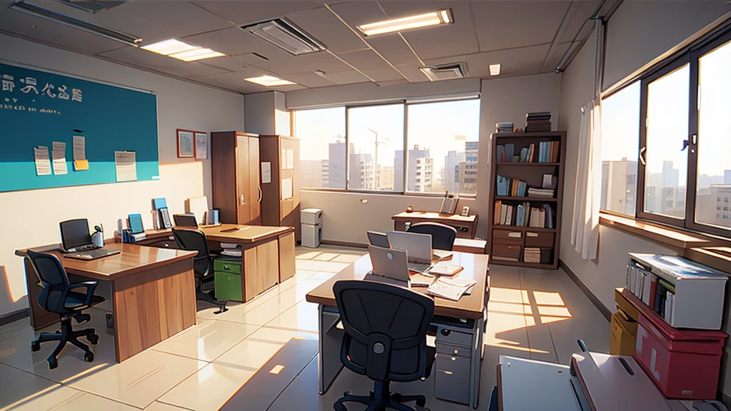 there is an empty office, company