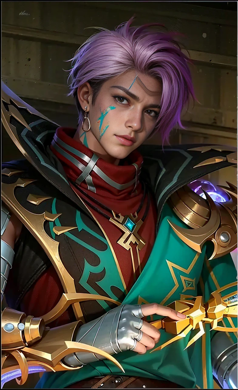 Handsome boy, best quality, photo, 4k,looking at viewer,full body,wear platinum armor,