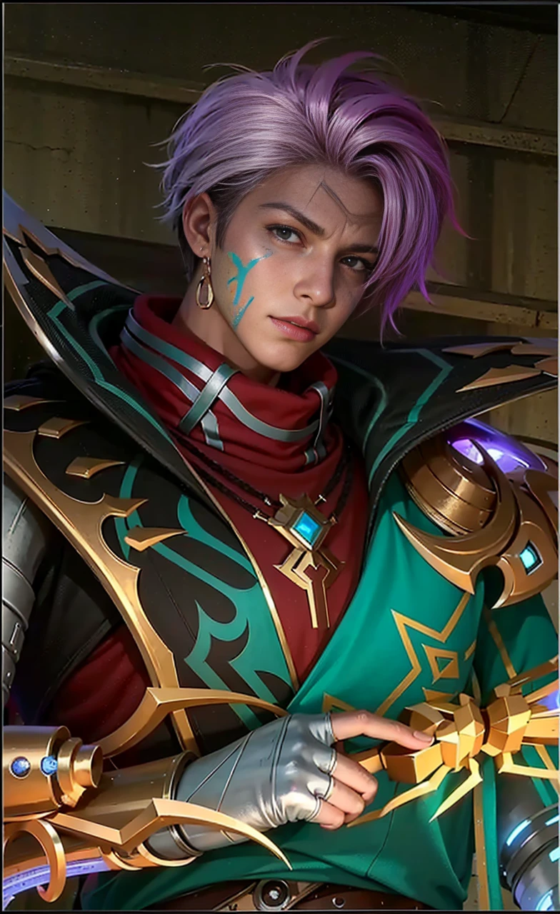 Handsome boy, best quality, photo, 4k,looking at viewer,full body,wear platinum armor,