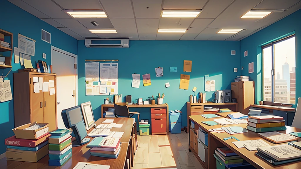 there is an empty office, company