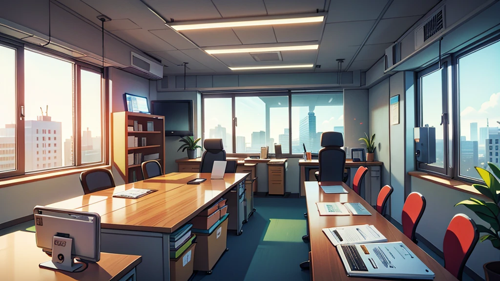 there is an empty office, company