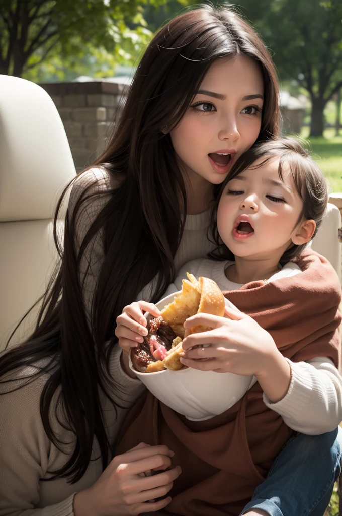 eating mom