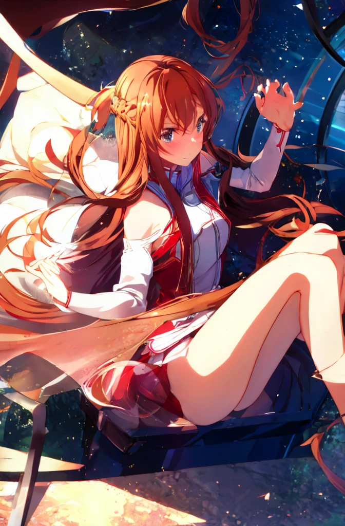 、Chestnut Hair、Semi-long hair、Blushing、