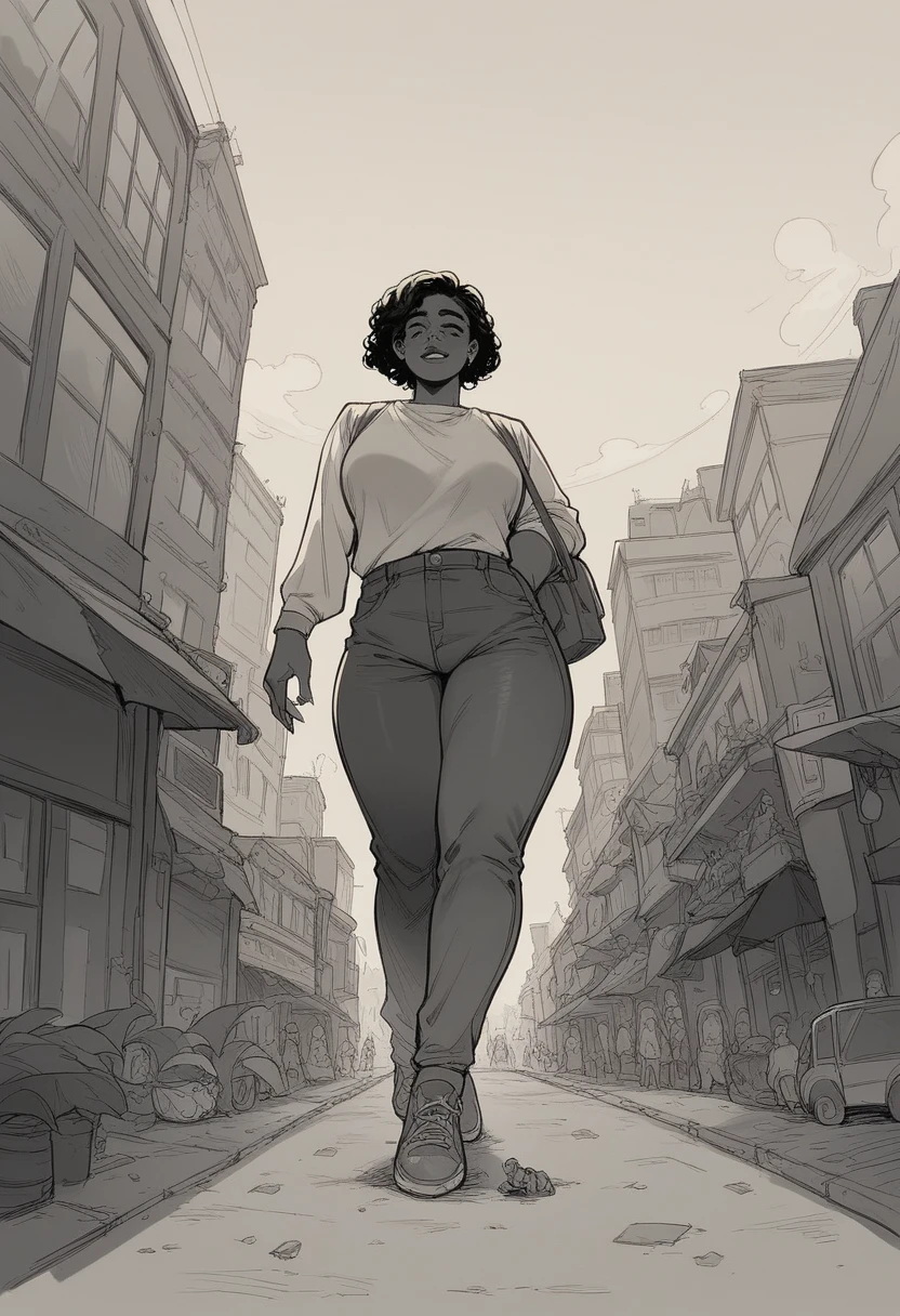 My sister is a Muslim woman, at the age of 13. A giantess towering above me. I am