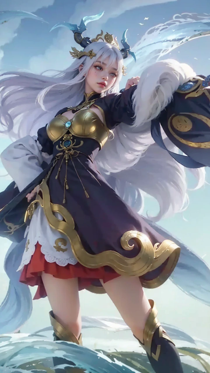 (1girl:1.3),solo,__body-parts__,
official art, unity 8k wallpaper, ultra detailed, beautiful and aesthetic, beautiful, masterpiece, best quality,Fantastical Atmosphere, Calming Palette, Tranquil Mood, Soft Shading,
Miko priestess, charm spell, talisman familiar, shrine maiden duties,