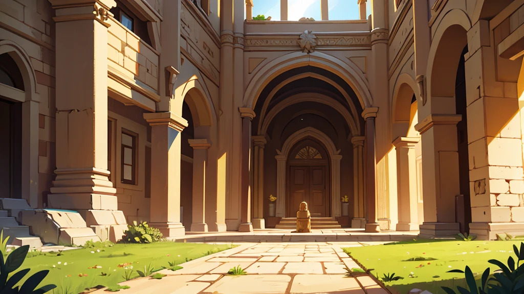 castelo interior, City of Jericho ,epic biblical representation, bright sunny
