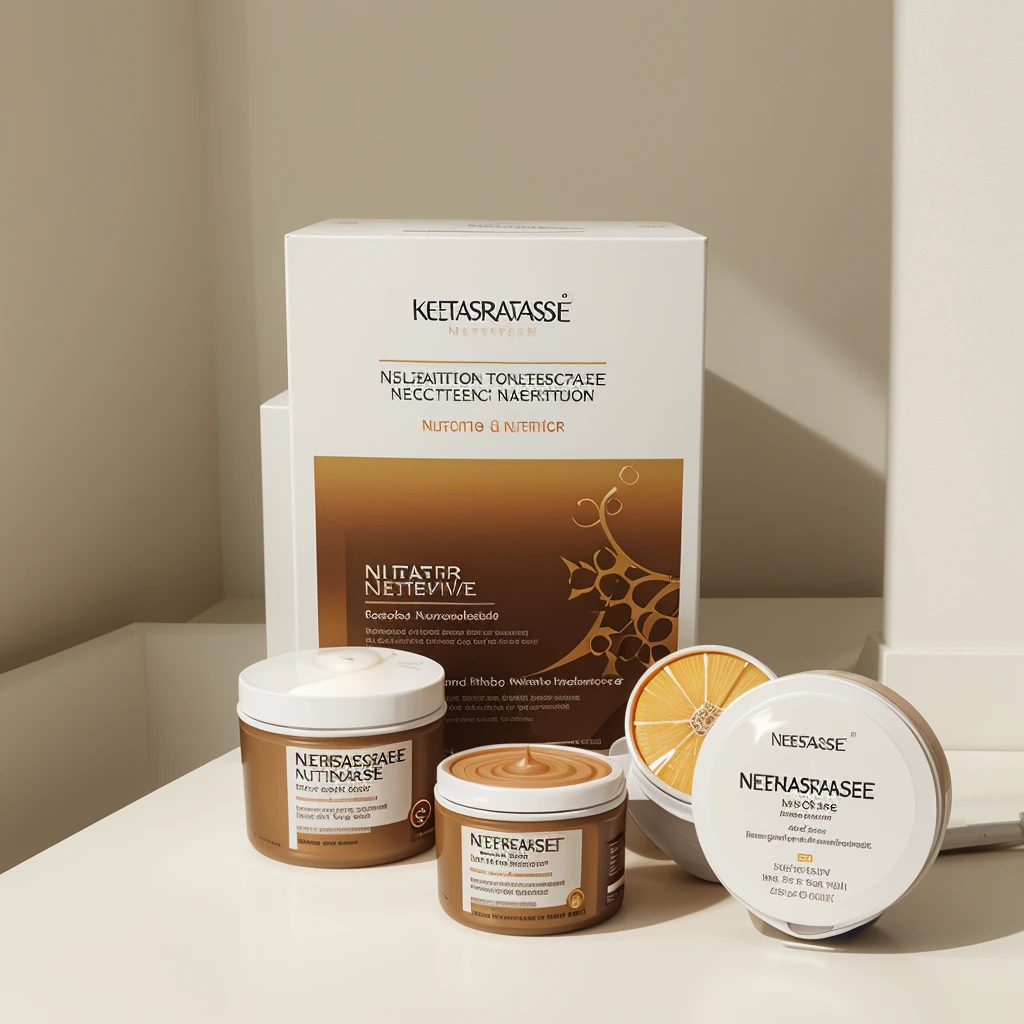 Kerastase Nutritive Nectar Thermionic Heat Protecting Leave-In Cream 3d color full landing page
