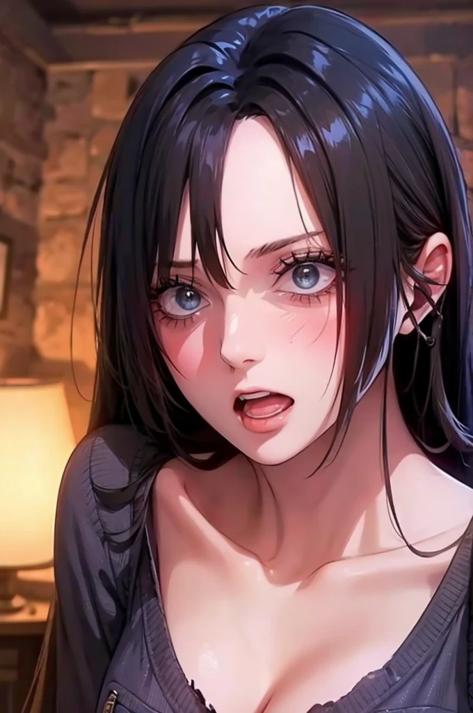 (((masterpiece))), (((best quality))), ((ultra-detailed)), (highly detailed CG illustration), Boa Hancock, (nsfw:1.5), (masterpiece:1.5), Detailed Photo, Sexy, (Best Quality: 1.4), (1girl), Beautiful Face, (Black Hair, long Hair: 1.3), Beautiful Hairstyle, beautiful detail eyes, (realistic skin), beautiful skin, absurd, attractive, ultra high resolution, high definition, (sexually aroused:1.5), Pinkish white skin, cool white light, sexy pose, Beautiful , white background, pink soft white light, Wear a white tank top, (bukkake:1.8), (zombie girl:1.6), (breeding:1.6), (cute dead girl:1.5), (deadly eyes:1.8), (Eyes without sparkle1.7), pale skin, dead body, no life, (lifeless:1.5), (Wounds on the body:1.6), (dribbling:1.5), (red blood on body:1.3), (Bruise on the body:1.4), (lying on bed:1.5), (cuffed:1.5), (raped:1.5)