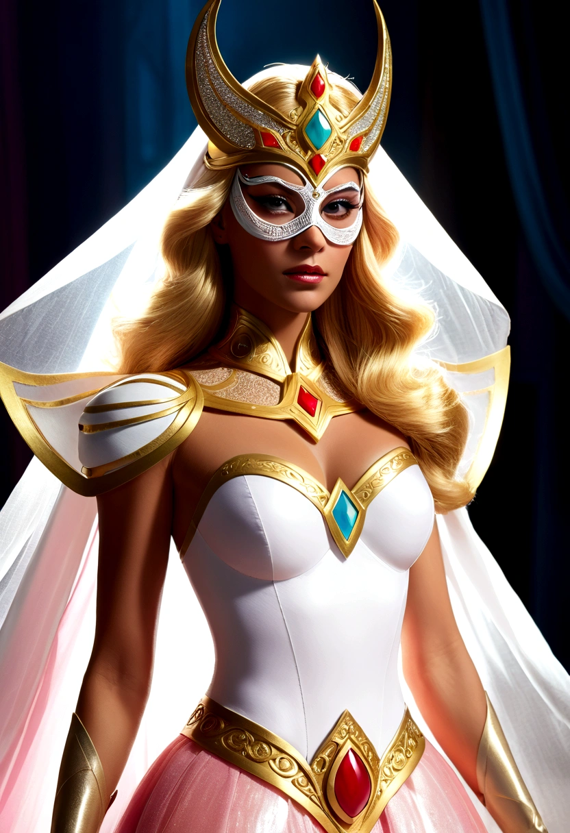 The Masked Man turns the extraordinary Princess She-Ra into the Veil Woman