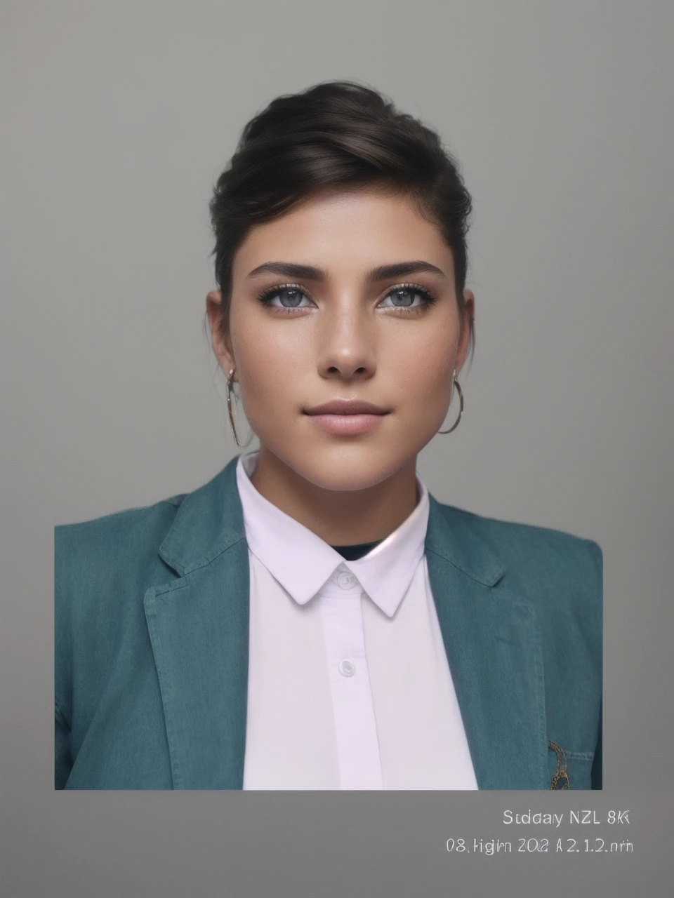(RAW, analogue, Nikon Z 14mm ultra-wide angle lens, award-winning glamour photograph, ((best quality)), ((masterpiece)), ((realistic)), skin pores, subsurface scattering, radiant light rays, high-res, detailed facial features, high detail, sharp focus, smooth, aesthetic, extremely detailed, (extremely detailed eyes, extremely detailed iris), extremely detailed hair, extremely detailed skin, extremely detailed clothes, octane render, photorealistic, realistic, post-processing, max detail, realistic shadows, roughness, natural skin texture, real life, ultra-realistic, photorealism, photography, 8k UHD, photography, hdr, intricate, elegant, highly detailed, sharp focus, stunning, beautiful, gorgeous), (masterpiece:1.2, best quality1:1, ultra-detailed:1.2, best shadow, 8k:1.1), (massive city:1.3, rooftop:1.1, city structures below, handrails), (contrasting background, bright background), (beautiful detailed face), high contrast, (perfect illumination:1.2, beautiful color, delicate color), ((cinematic light)), colorful, hyper detail, dramatic light, intricate details, (1 girl, solo, brown hair, smiling face, short hair, wavy hair:1.1, blue eyes, dynamic angle, white tanktop, jeans, cowboy shot, arms down), depth of field