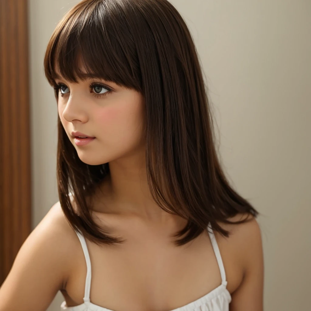 The girl with the naughty bangs