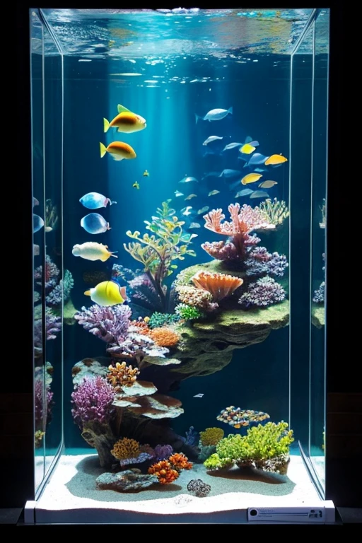 Realistic and beautiful images of the aquarium
