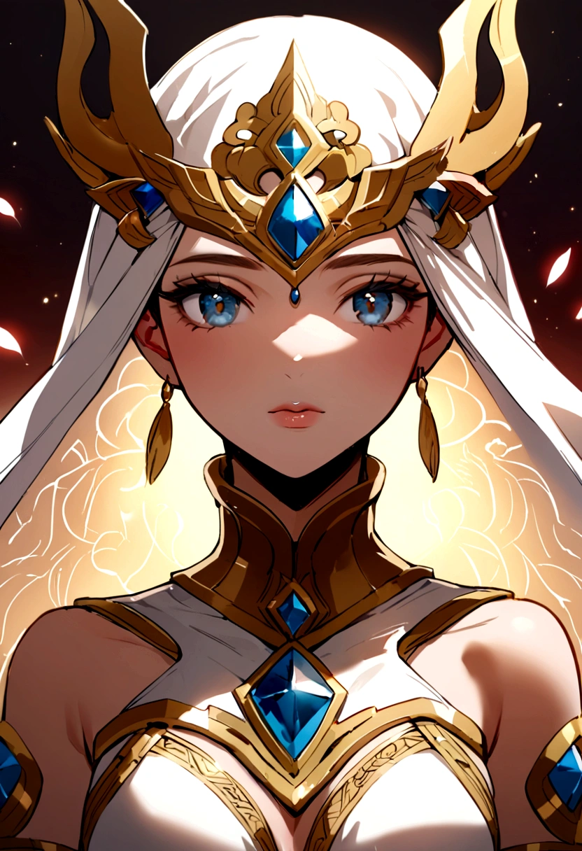 The masked man covered the extraordinary princess She-Ra's entire face with a veil