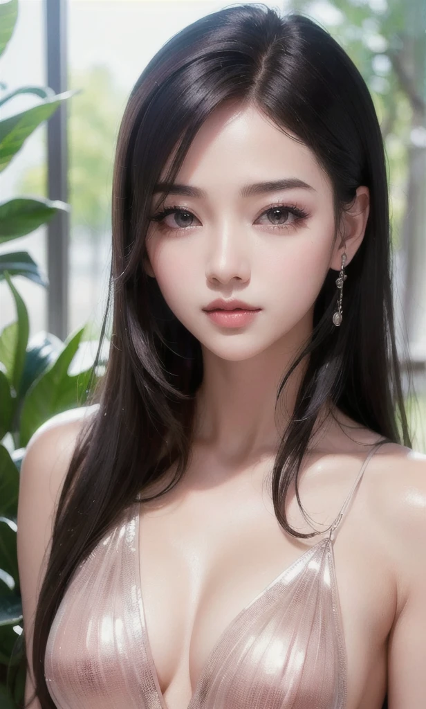 (8k, RAW photo, photorealistic:1.25) ,( lipgloss, eyelashes, gloss-face, glossy skin, best quality, ultra highres, depth of field, chromatic aberration, caustics, Broad lighting, natural shading,Kpop idol) looking at viewer with a serene and goddess-like happiness,