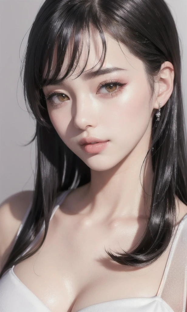 (8k, RAW photo, photorealistic:1.25) ,( lipgloss, eyelashes, gloss-face, glossy skin, best quality, ultra highres, depth of field, chromatic aberration, caustics, Broad lighting, natural shading,Kpop idol) looking at viewer with a serene and goddess-like happiness,