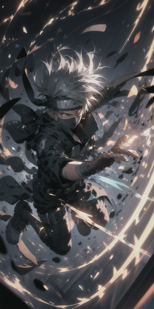 ridiculous resolution, high resolution, (masterpiece:1.4), super detailed, 1boy, seen from above, space, floating, --v 6