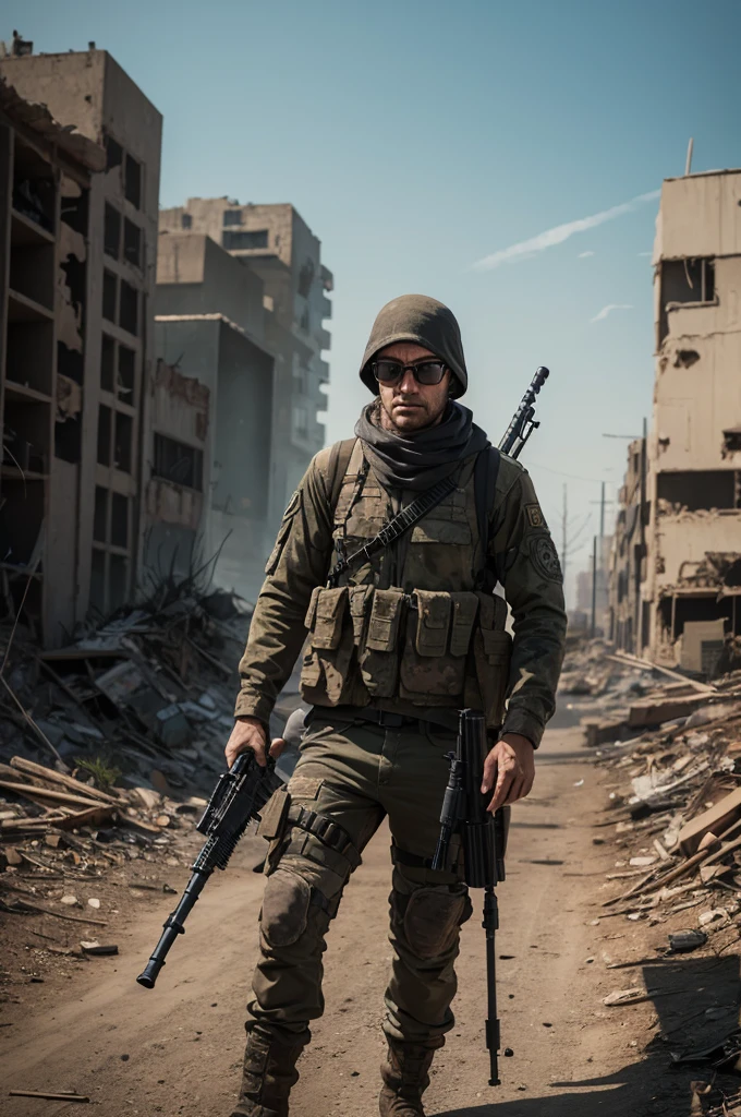 Image of 1 Sniper in an apocalyptic world
