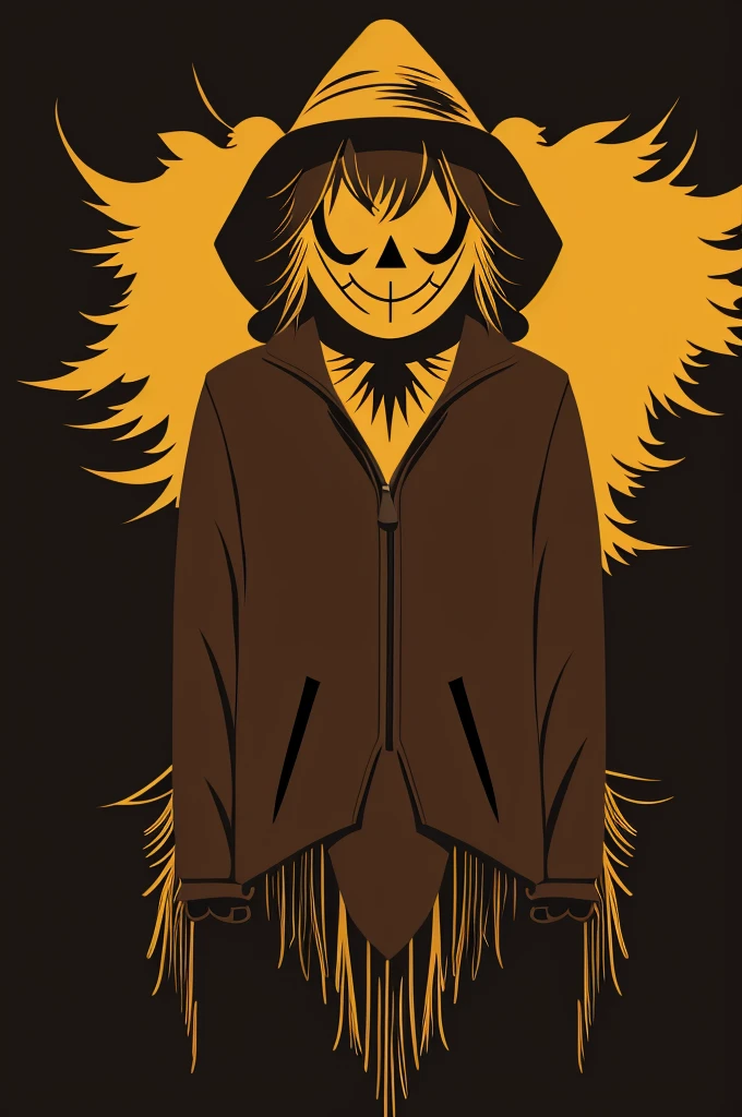 Scarecrow faceless vector type that looks cute