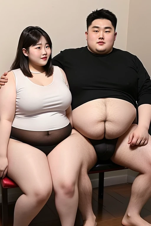 140kg total body obesity woman 186cm 105kg thin abdominal obesity man couple