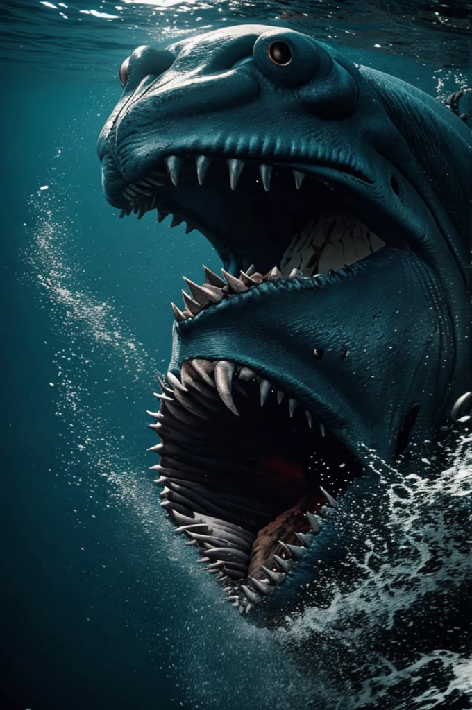 Scary deep sea monster