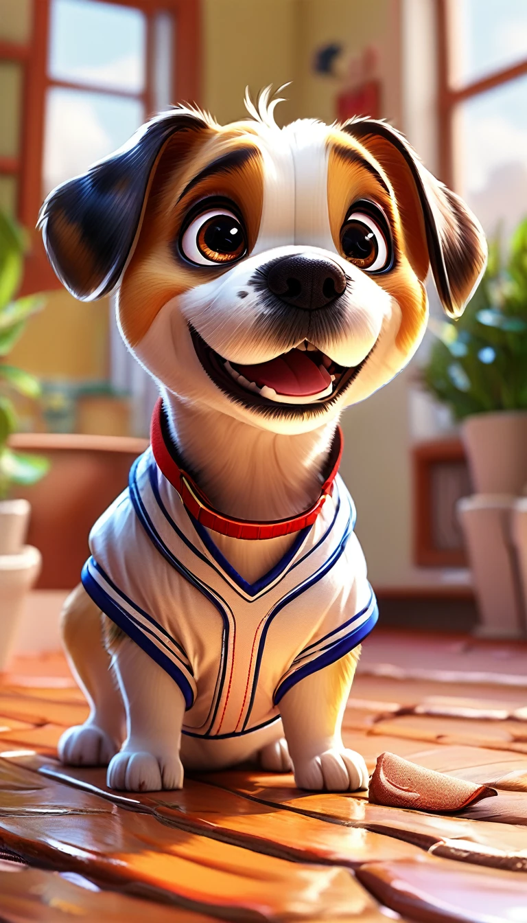 comics dog, Adorable digital painting, dog, cute dog, comics, View your viewers, Cute eyes, hand, comics, Baseball uniform，Soccer uniforms