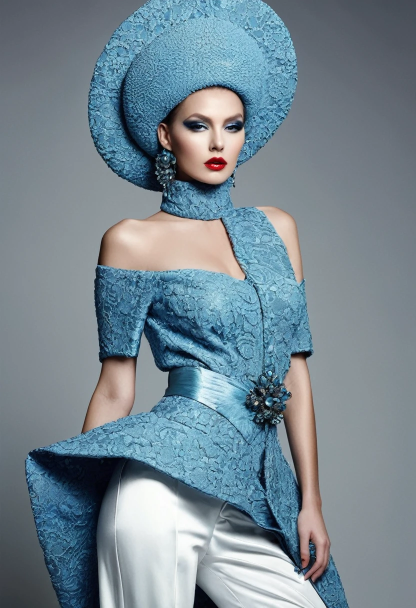 Beautiful sexy  woman, beautiful avant garde style, full length , beautiful clothes ,accessories 