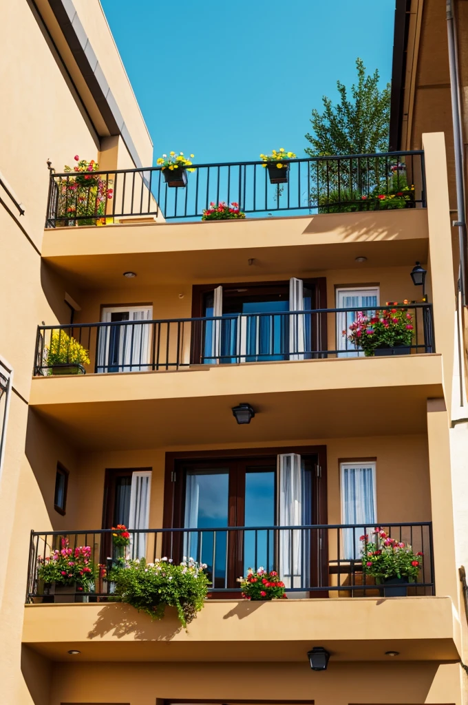 Balcony inspired by lego