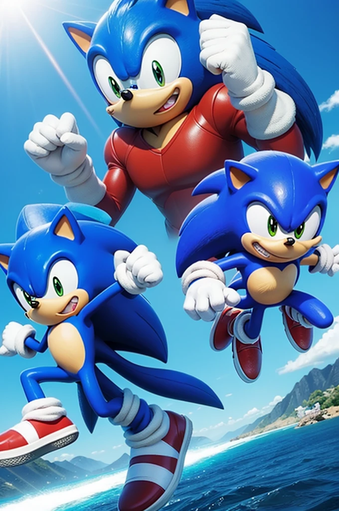 Desenhe o Sonic the hedgehog anime