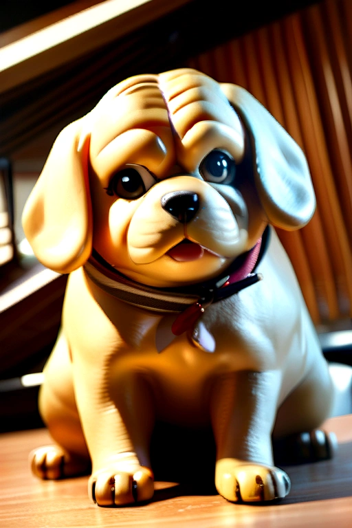 there are two Golden puppy that are eating food on the counter, with photorealistic lighting, with garfield the cartoon golden puppy, photorealistic screenshot, high quality photorealism, photo realistic style, hyper realistic content, food commercial 4 k, snapchat photo, a photorealistic rendering, hyperreal rendering, photo realistic image, realistic 3 d style, photorealistic picture, ginger golden puppy in mid action