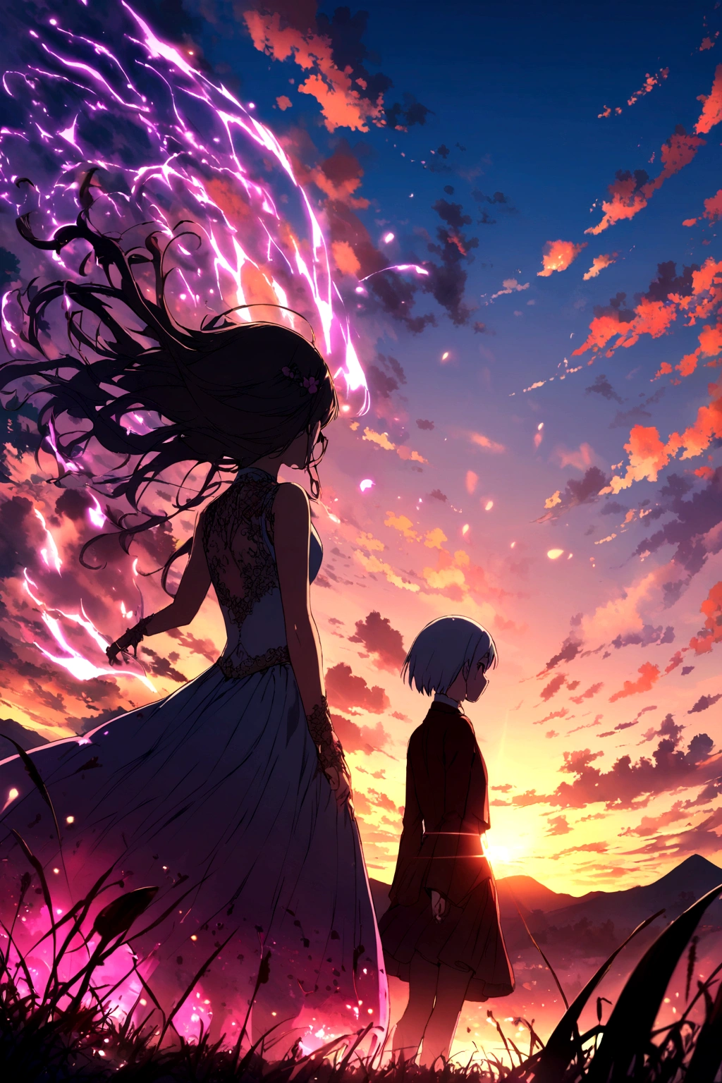 SUNSET, epic anime scene