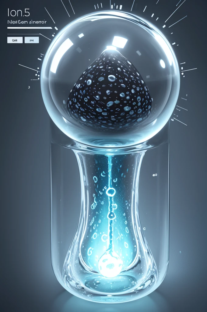 generate a creative drawing about the chemical element oxygen
