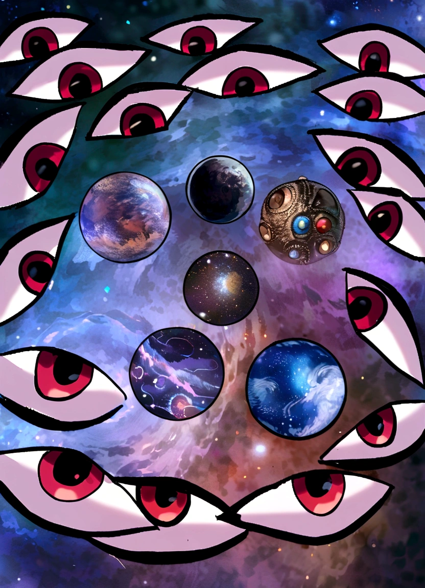 eyes that look at the universe,