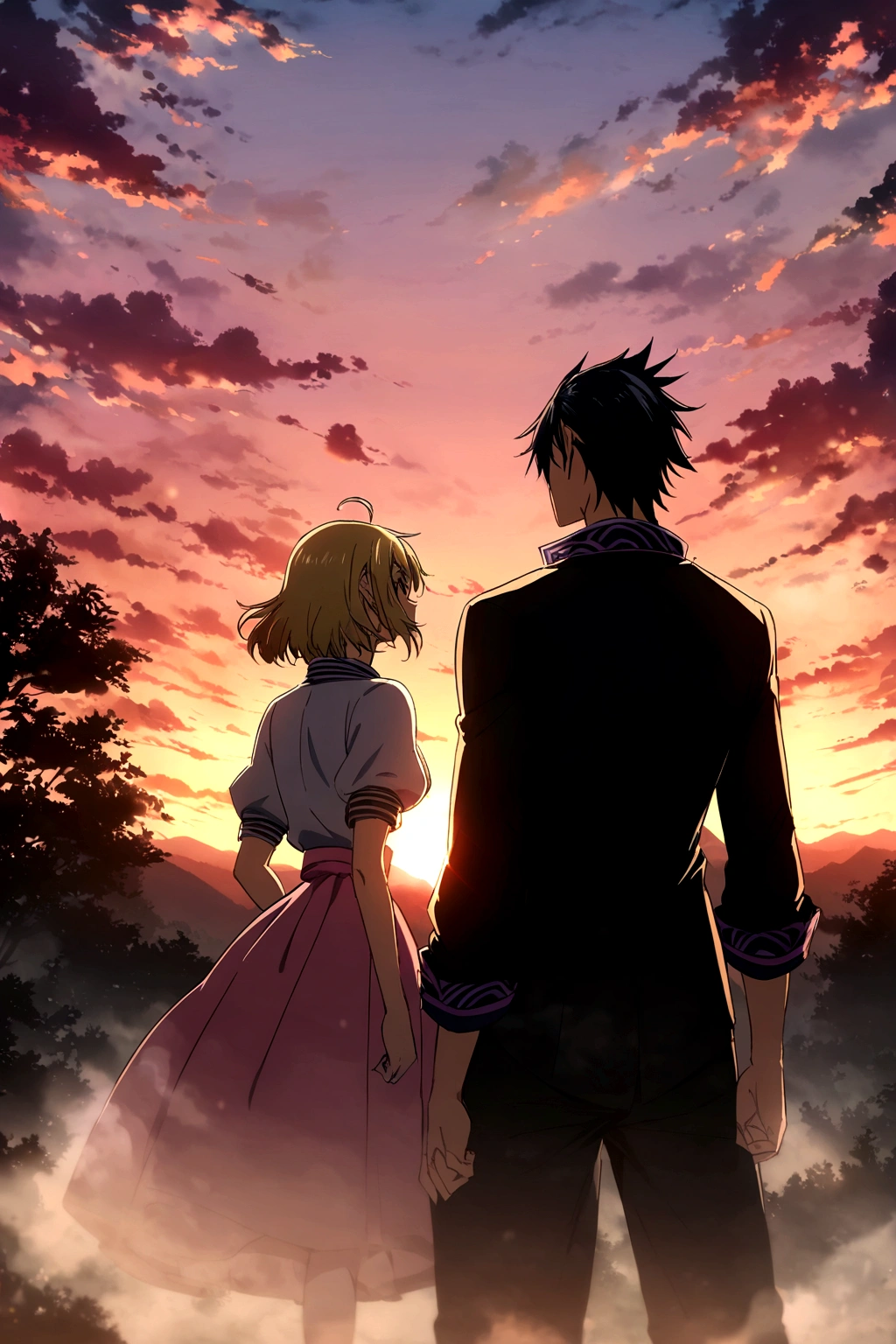 SUNSET tokio drift, epic anime scene