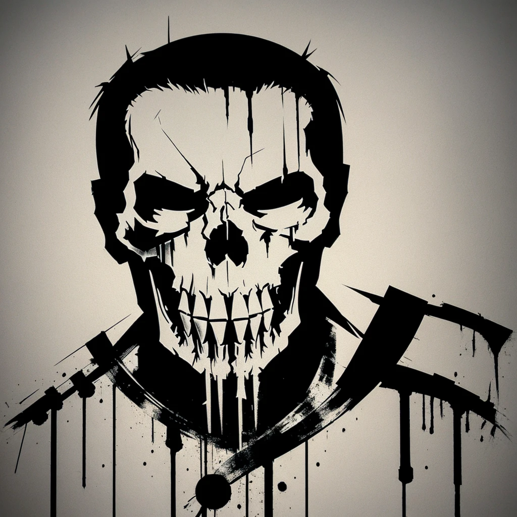  An artistic marvel punisher skull