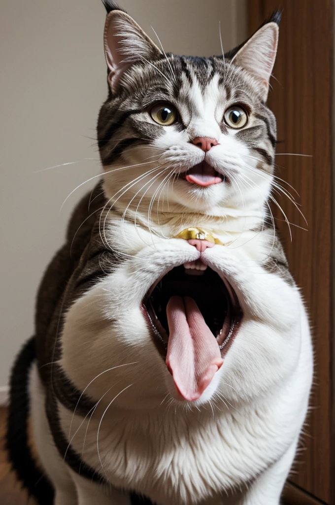 mouth cat