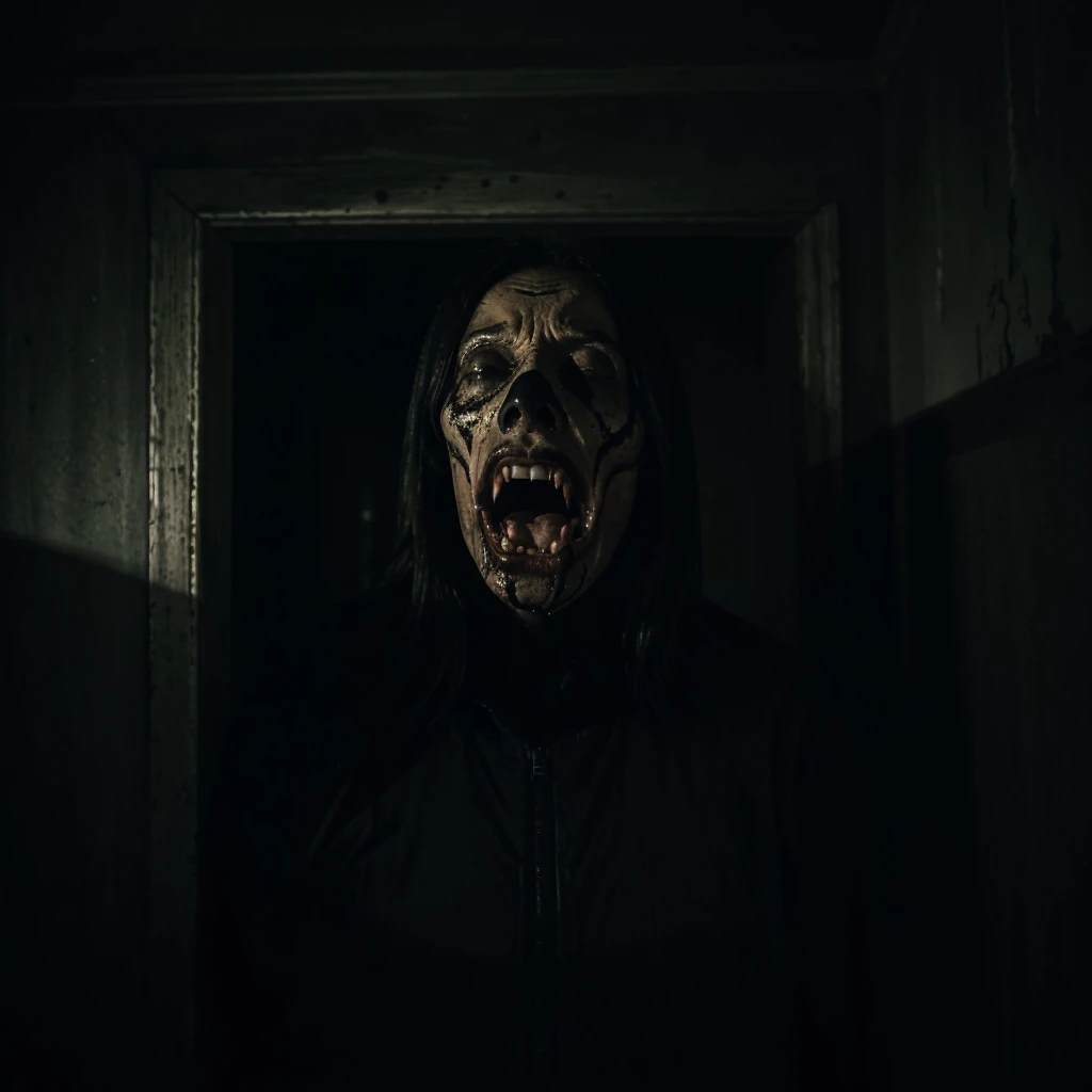 Fear of death. Very dark room. Scream.