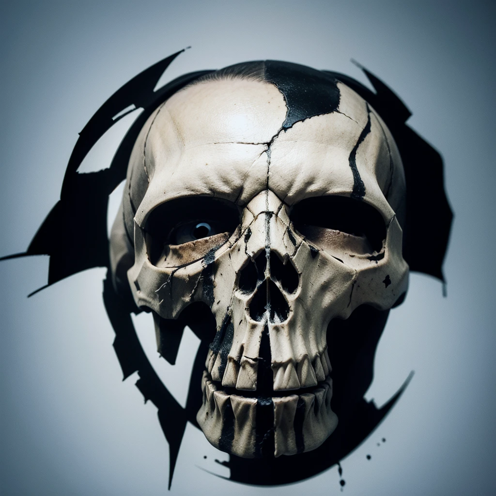  An artistic marvel punisher skull logo