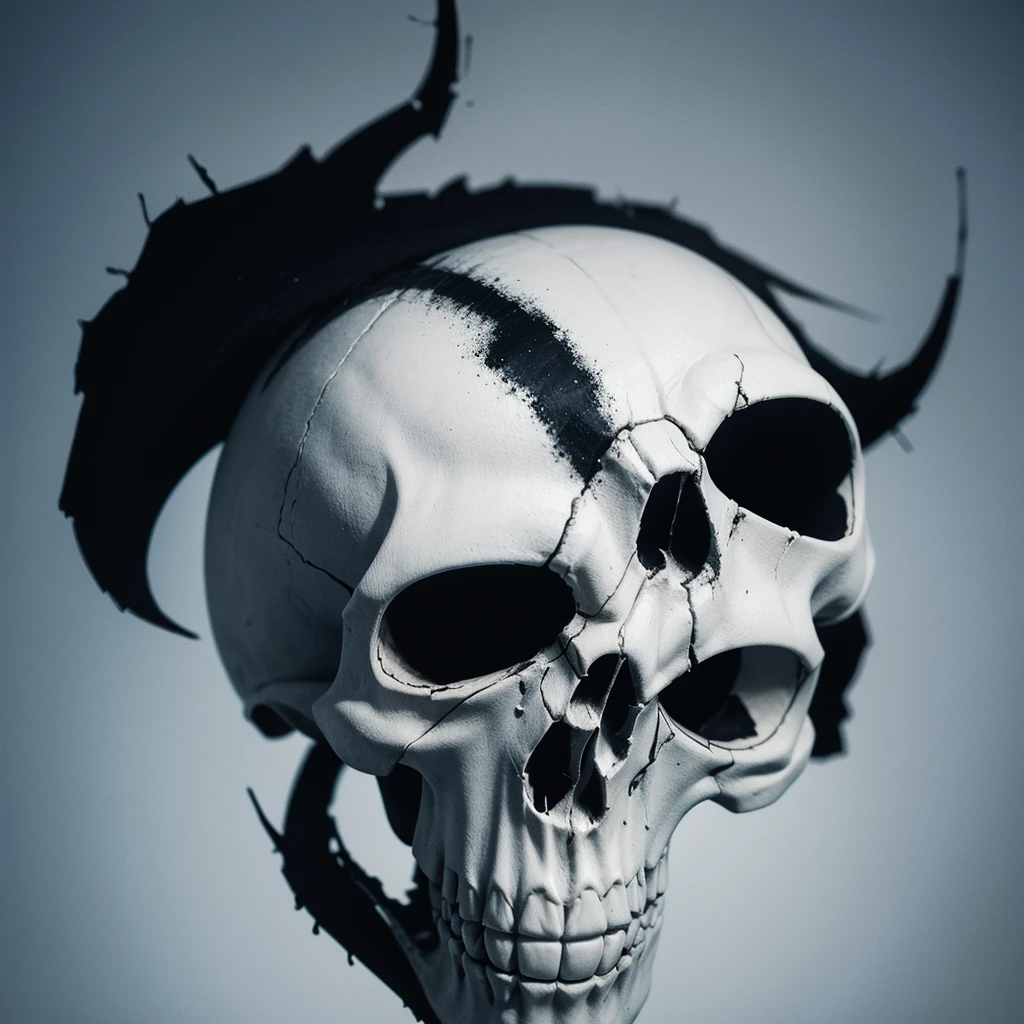  An artistic marvel punisher skull logo