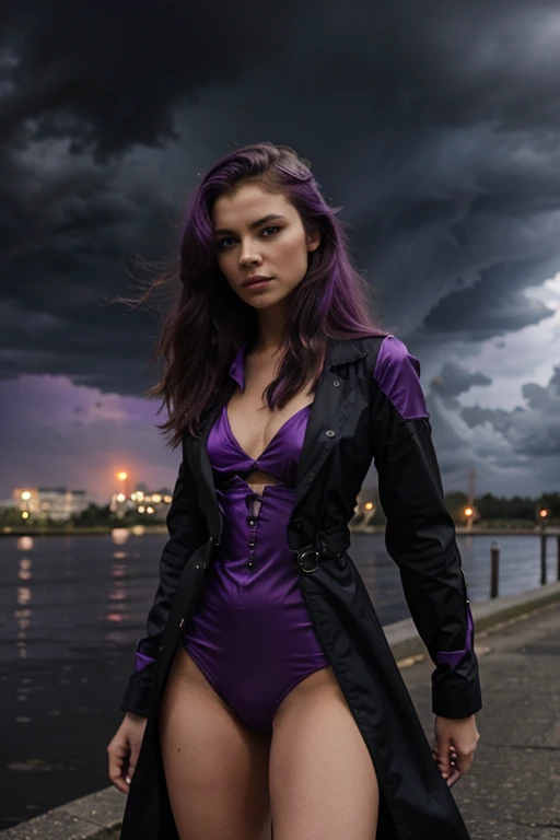 Storm violet colourful
